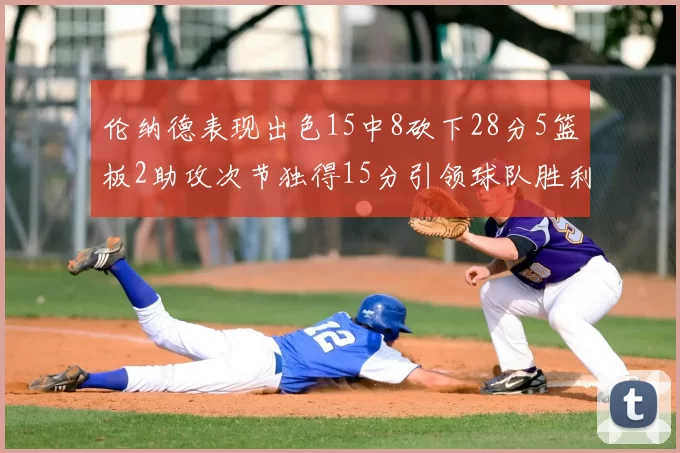 伦纳德表现出色15中8砍下28分5篮板2助攻次节独得15分引领球队胜利
